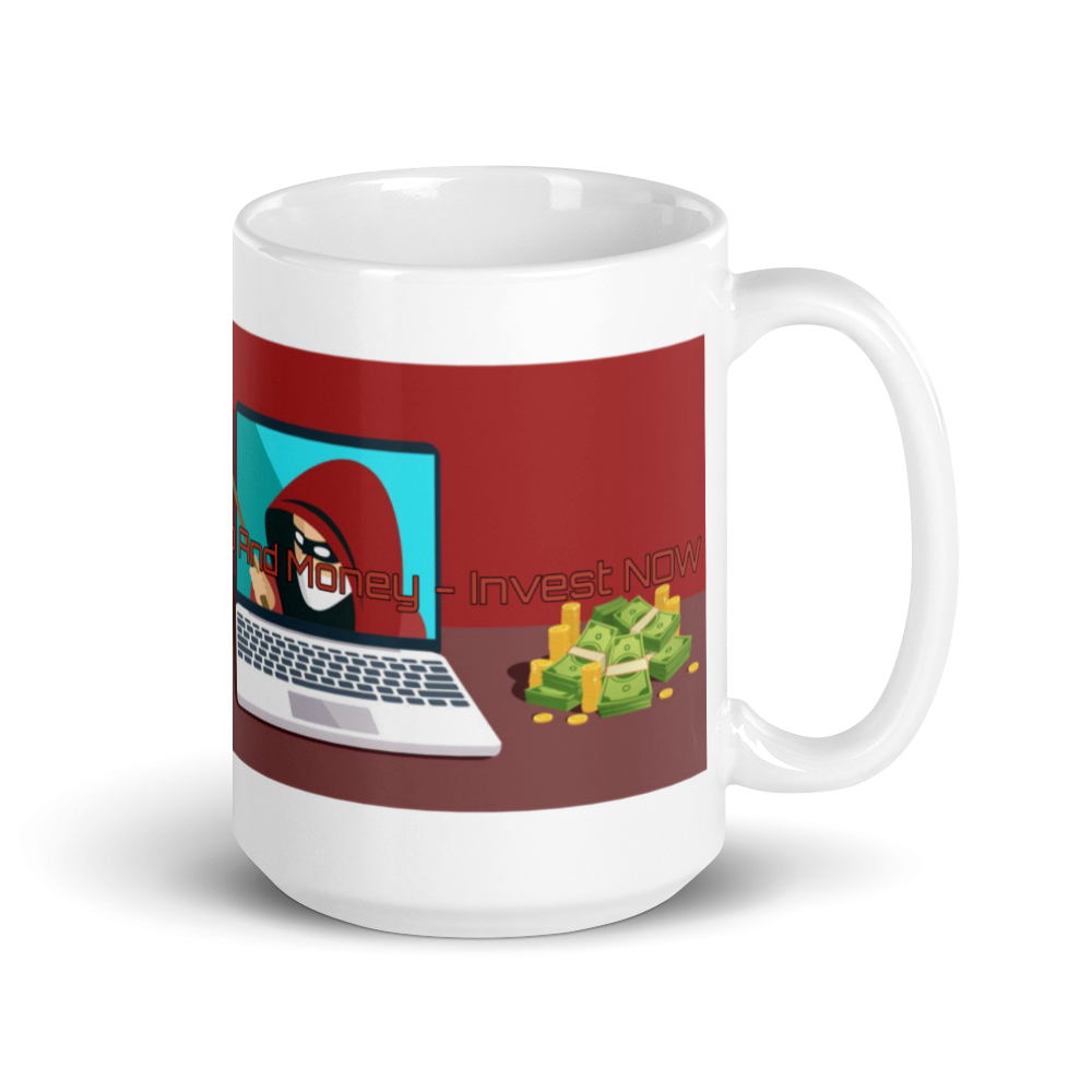 White glossy mug