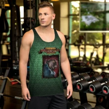 Edgar Letfall GREEN Unisex Tank Top from Mitologia Elfica © fantasy universe!
