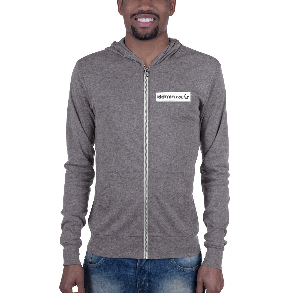 Unisex zip hoodie