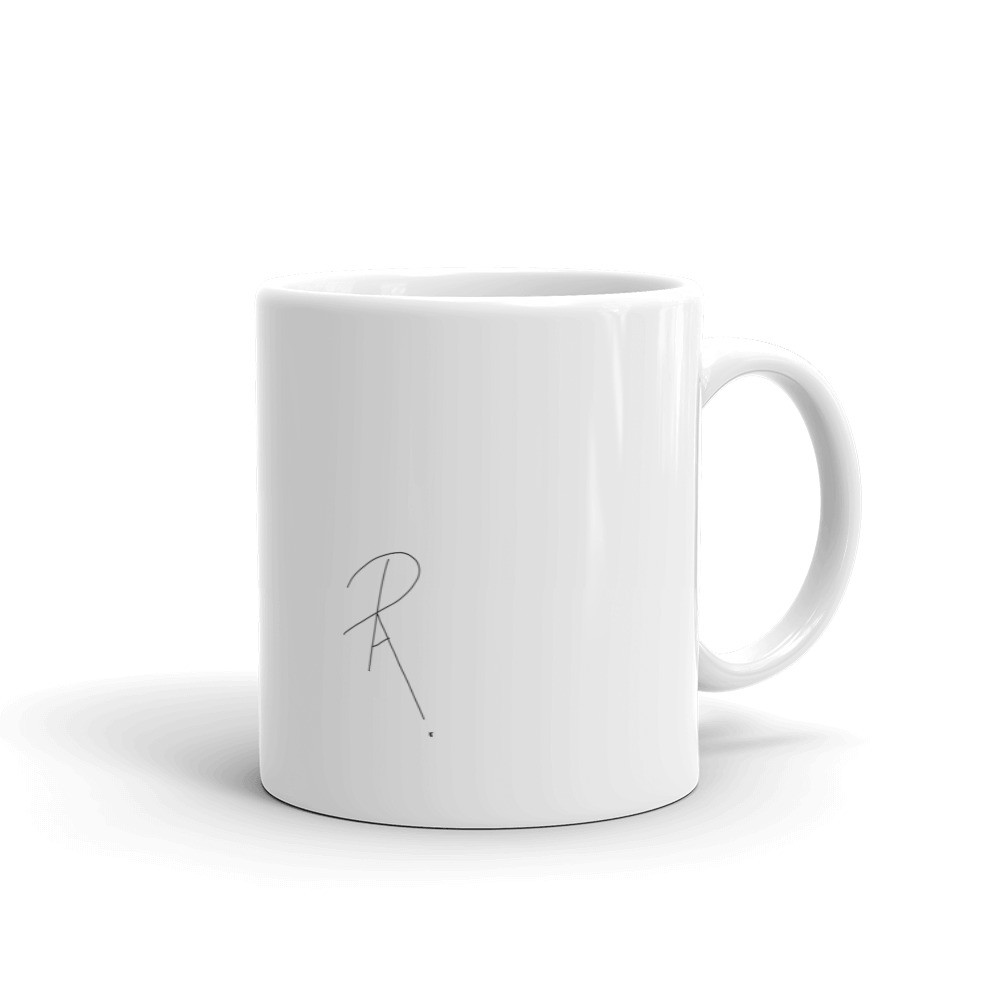 White glossy mug