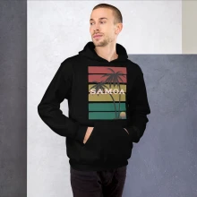 Samoa Graphic Hoodie | Unisex Hoodie | Samoan Coconut Tree Rasta