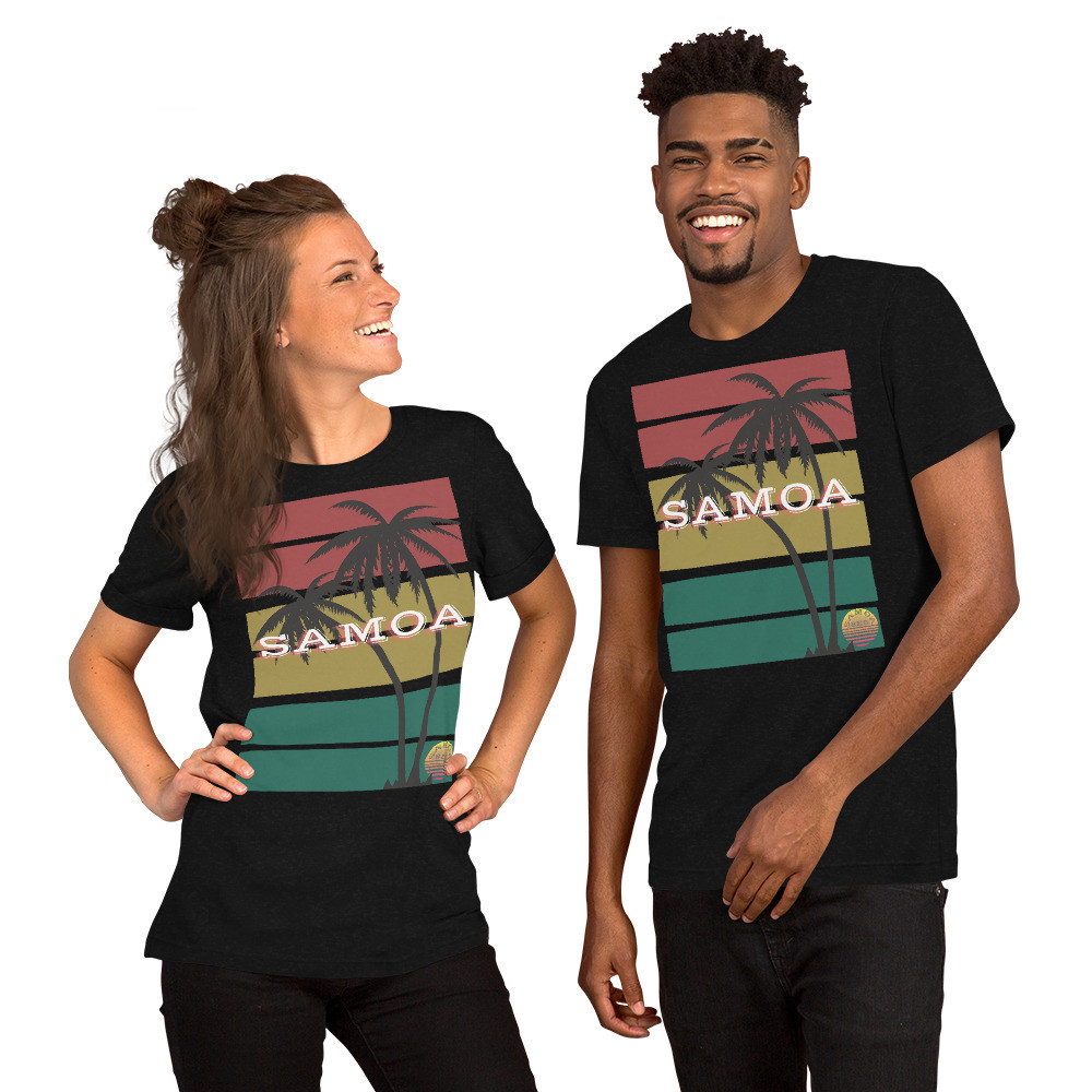 SAMOA TShirt | Short-Sleeve Unisex T-Shirt | Samoan Coconut Tree Rasta
