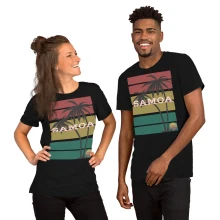 SAMOA TShirt | Short-Sleeve Unisex T-Shirt | Samoan Coconut Tree Rasta