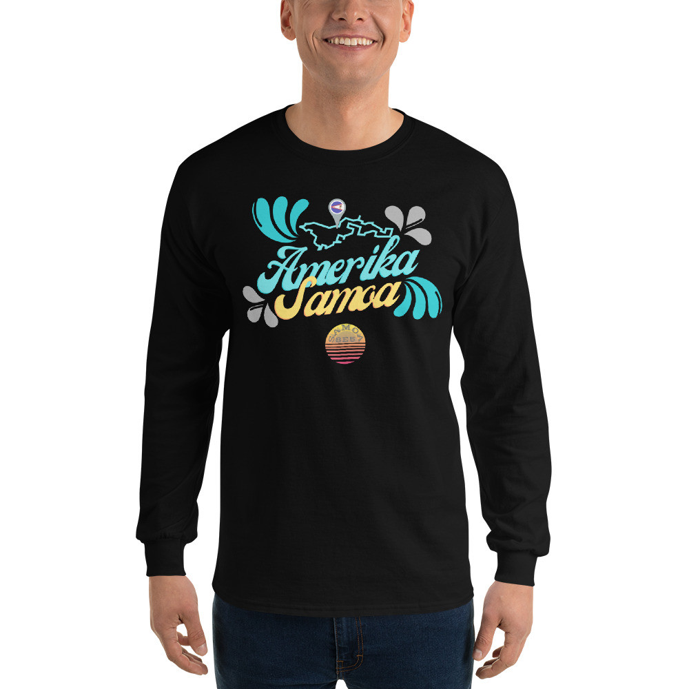 Amerika Samoa Long Sleeve Shirt | Men’s Long Sleeve Shirt | Samoan Islander 