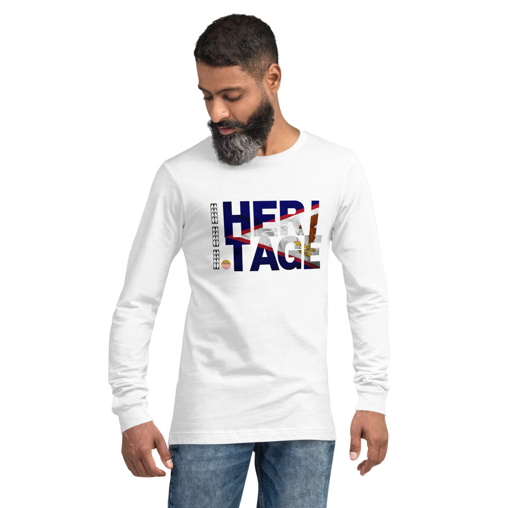 HERITAGE LINE | American Samoa Flag | Unisex Long Sleeve Tee  | Islander Samoan