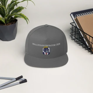 WallStreetBets.com DEX Flat Bill Cap (5 colours - White Stitching)