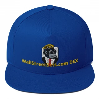 WallStreetBets.com DEX - Flat Bill Cap (5 Colours - Mid Yellow Stitching)
