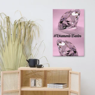 Wall Art #Diamond Hands - Diamonds Canvas Wall Art (No Frame)