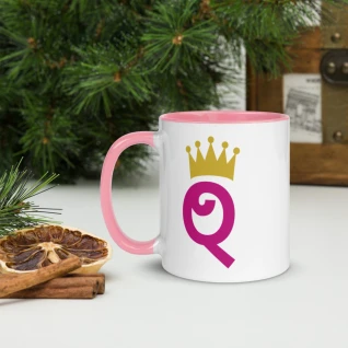 "Queen + Crown" - Mug with Color Inside