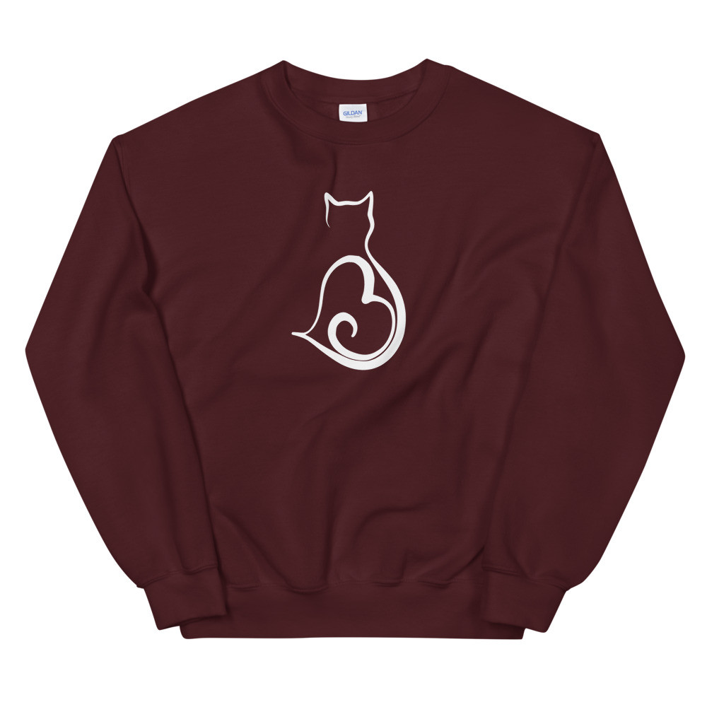 Cat Heart Logo - Unisex Sweatshirt