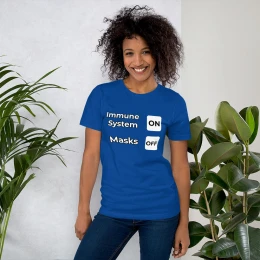 Immune System On Masks Off Women's/Unisex Short-Sleeve T-Shirt