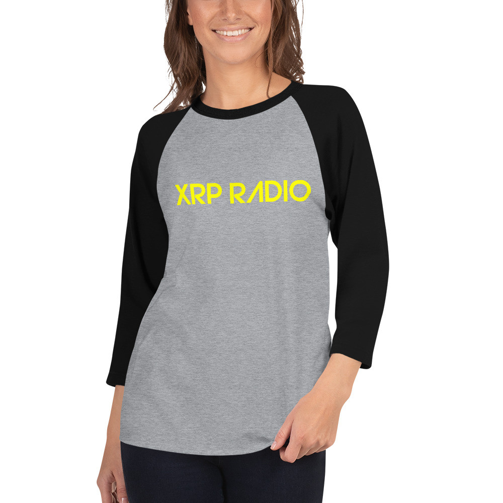 XRP Radio unisex 3/4 sleeve raglan shirt