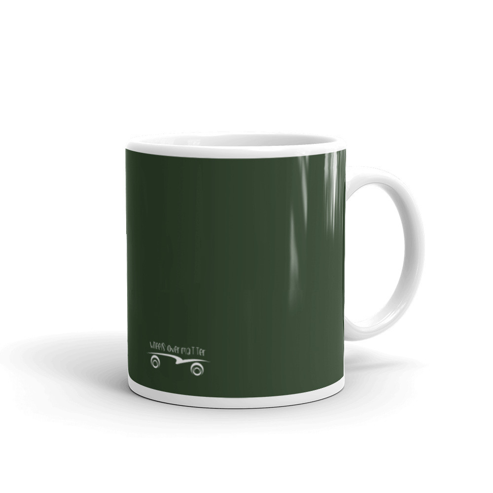 White glossy mug