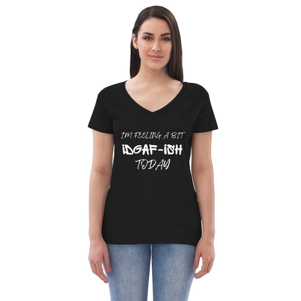 Women’s IDGAF-ish v-neck t-shirt