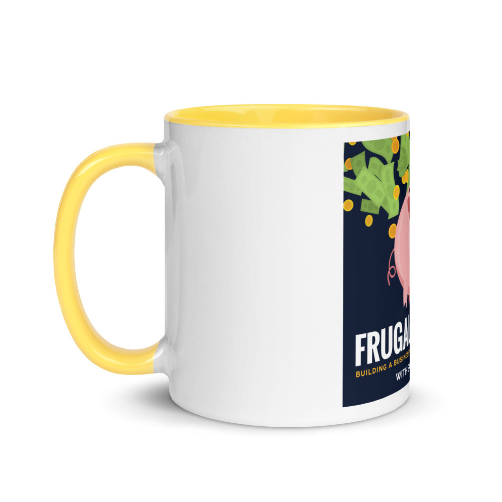 Frugalpreneur Podcast Cover Art Mug
