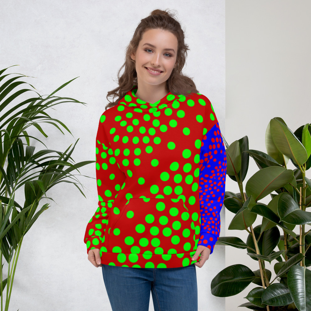 Unisex Hoodie Sonderanfertigung mit Punkten nur kurz auf dem Markt