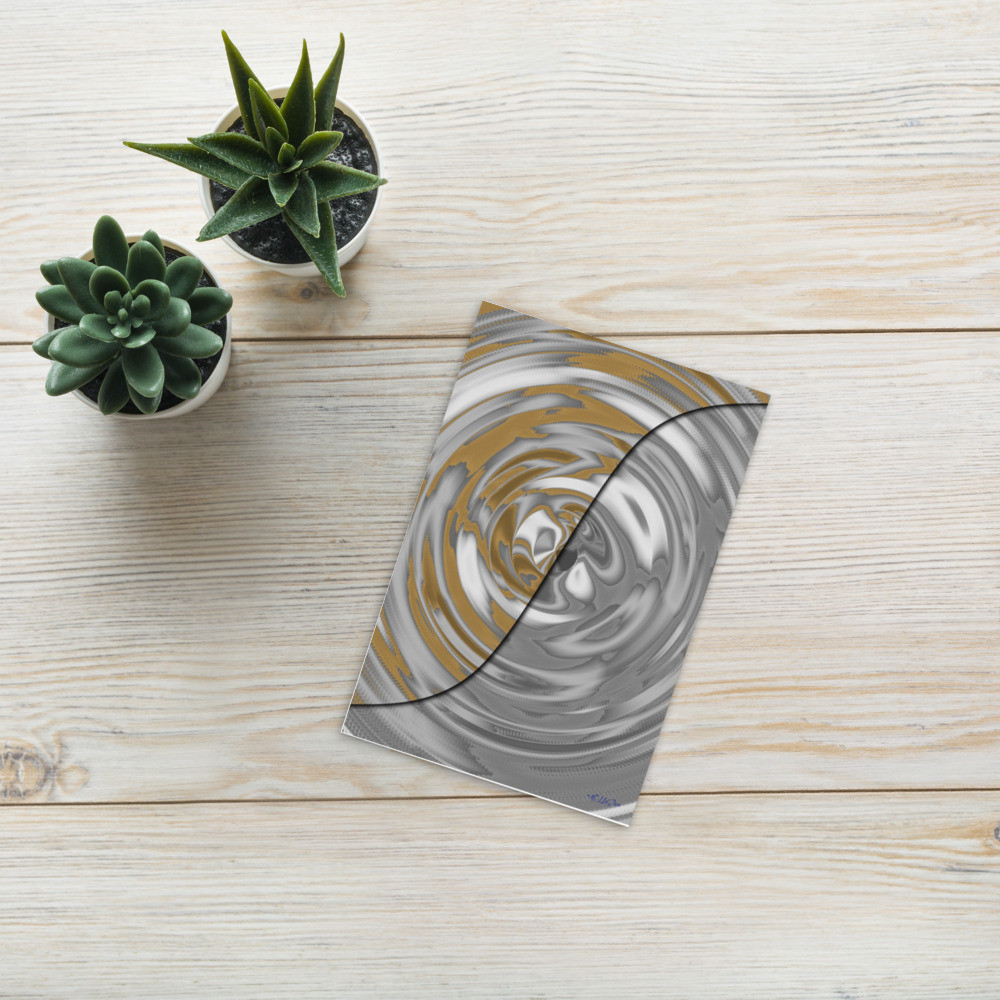Standard Kunst Postkarte dual Gold und Silber original dELLaS 2021