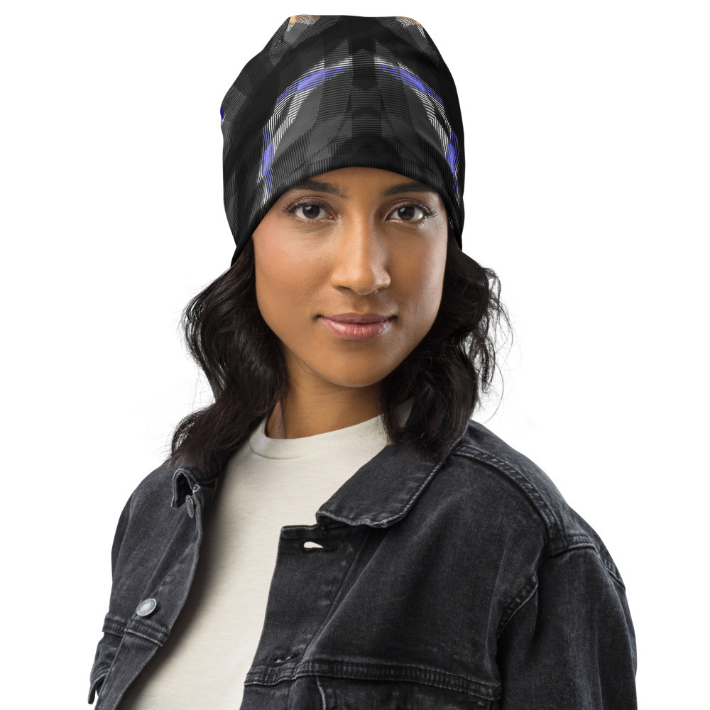 All-Over Print Beanie, eine art Mandala original dELLaS 2021
