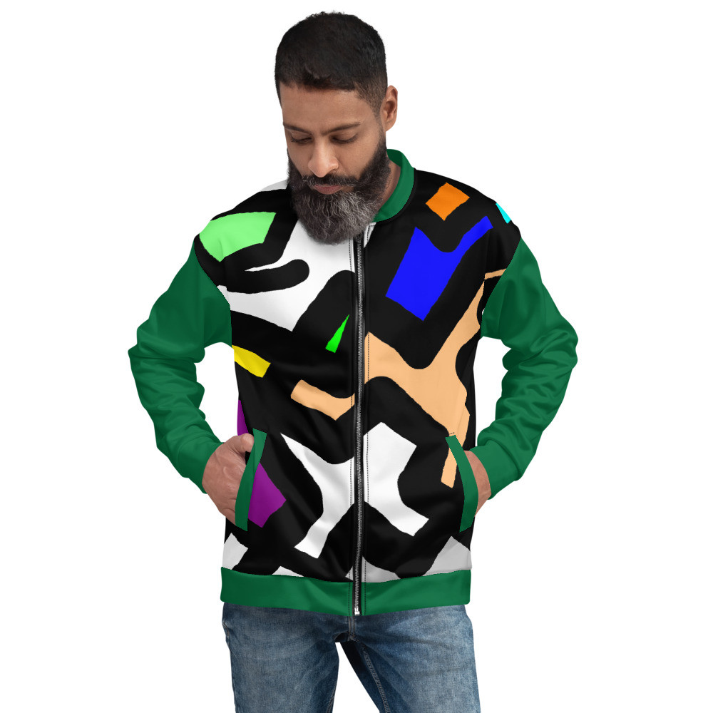 Unisex Bomber Jacket abstrakte Komposition original dELLaS 2022