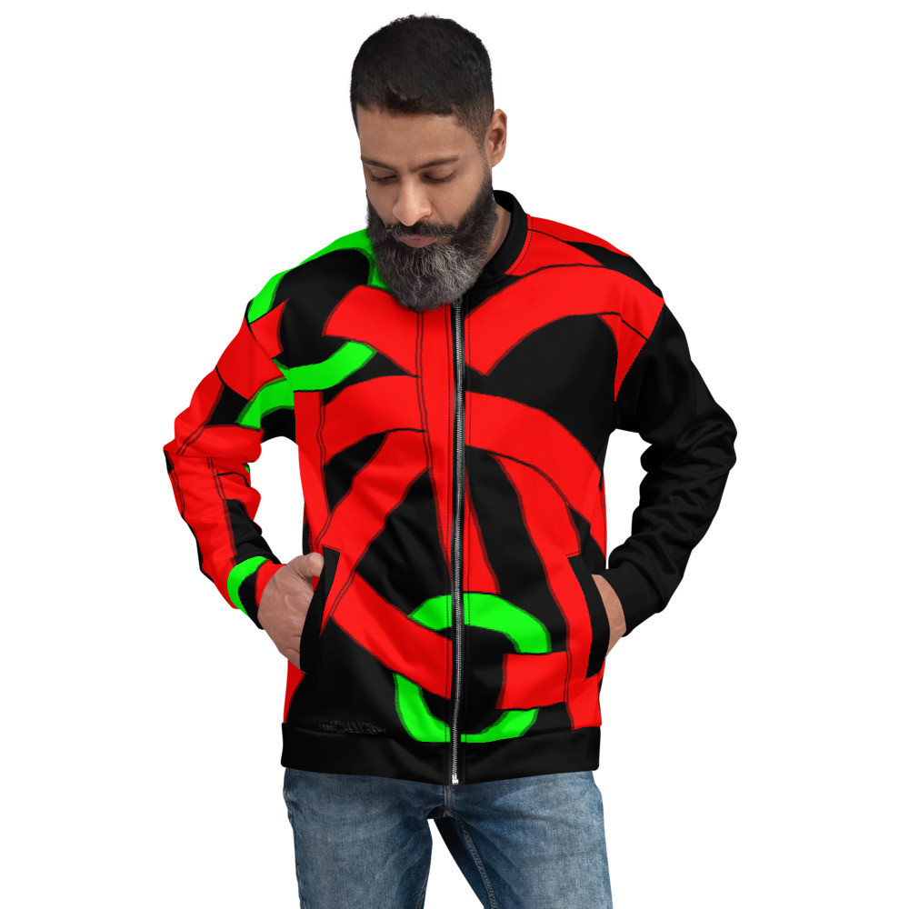 Unisex Bomber Jacket  Knoten rot grün original dELLaS 2022