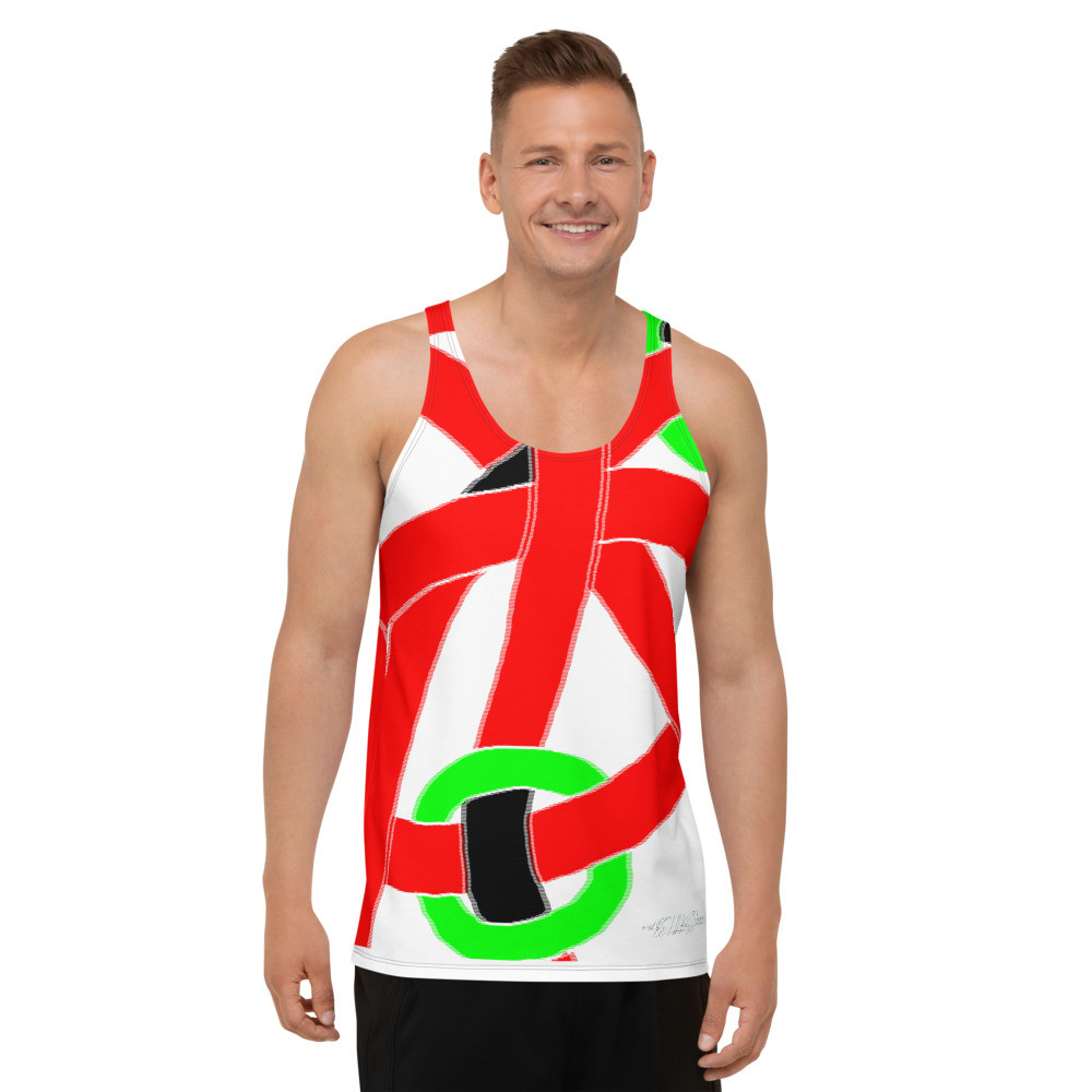 Unisex Tank Top  rot grüne Knoten original dELLaS 2022