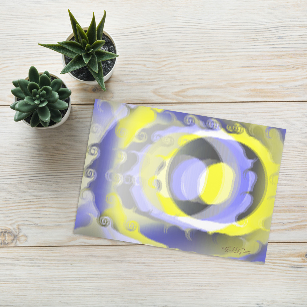 Greeting card Grusskarte original dELLaS Art 2022