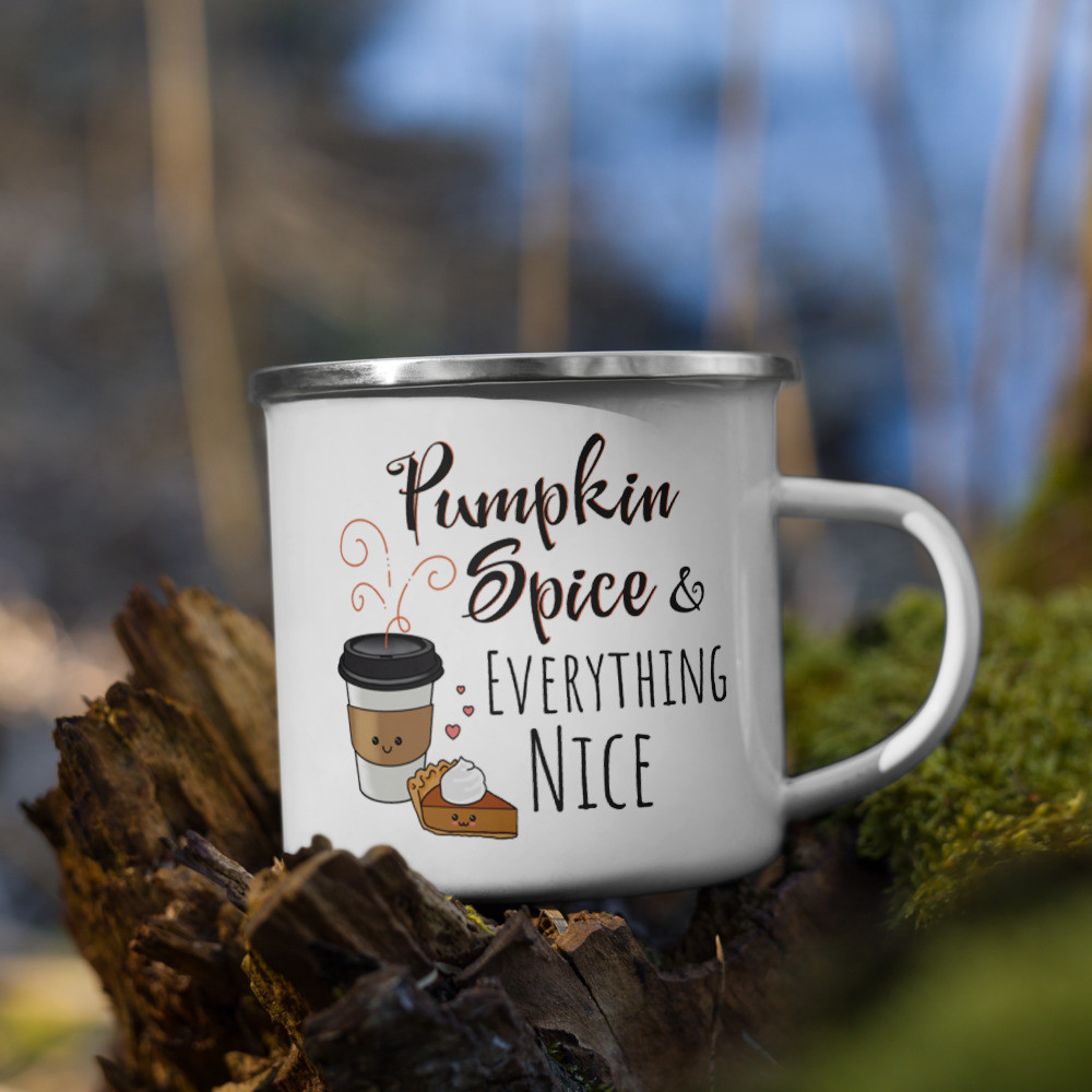 Pumpkin Spice Enamel Mug