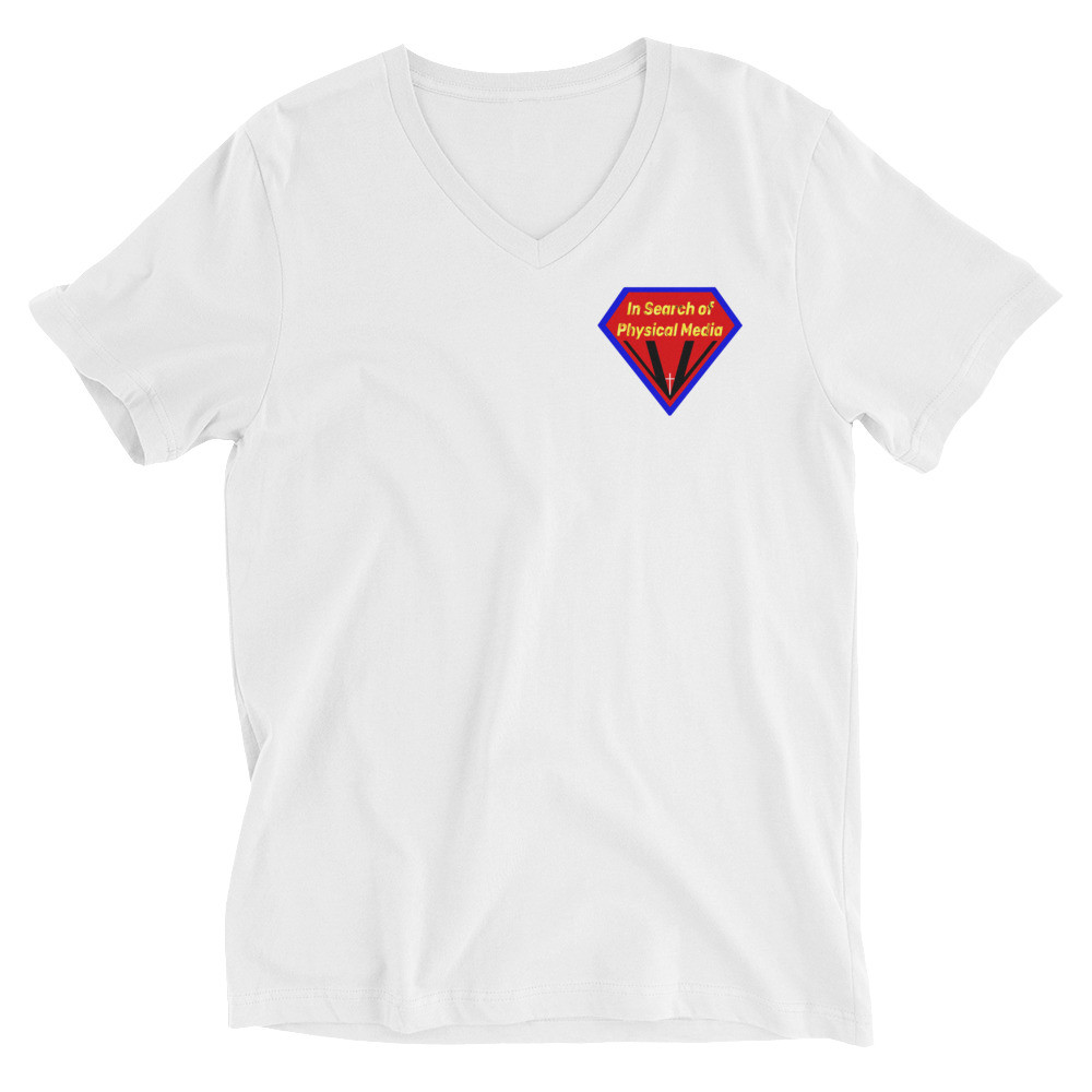 In Search of Physical Media Custom Made Mens Short Sleeve V-Neck T-Shirt