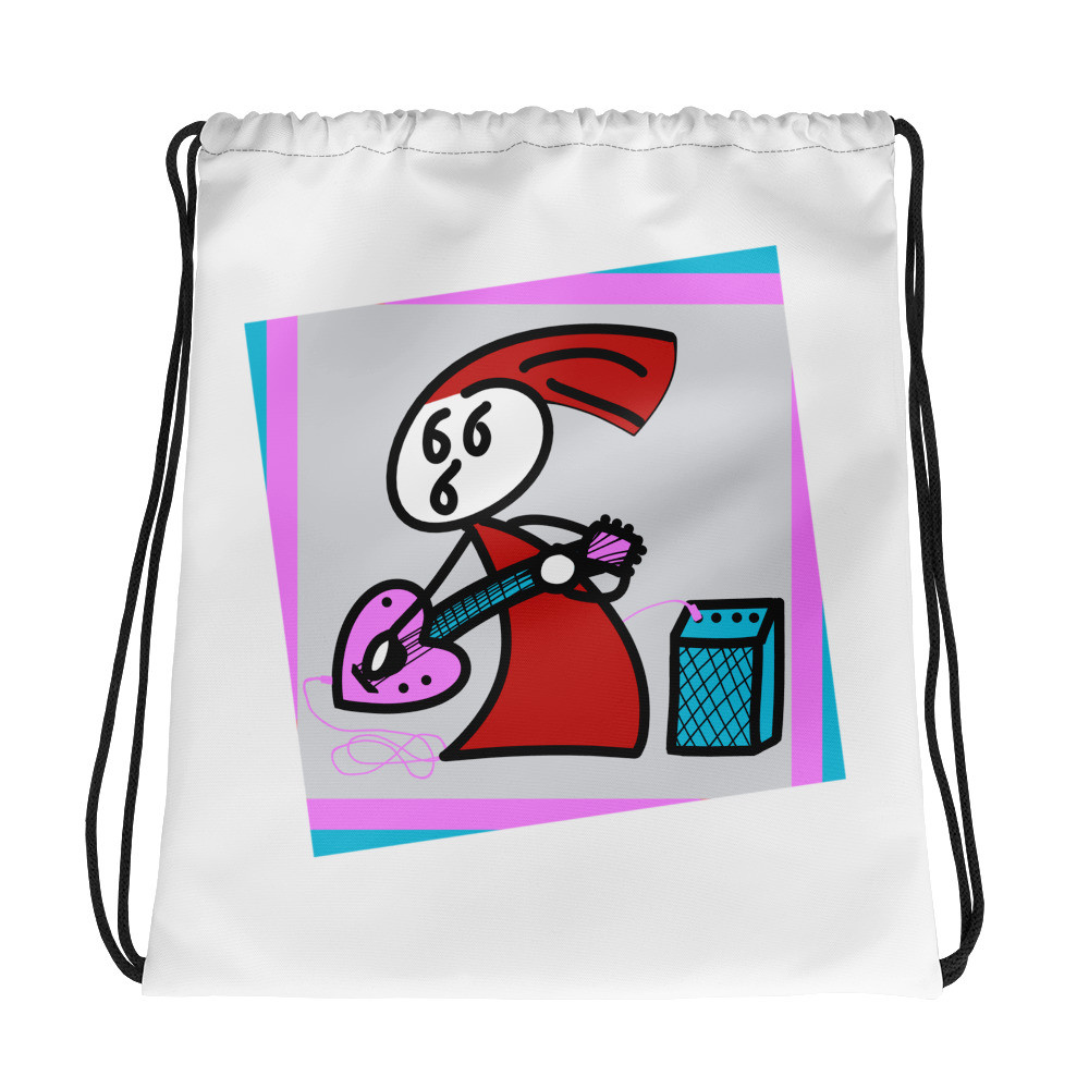 Punk Rocker Drawstring Bag