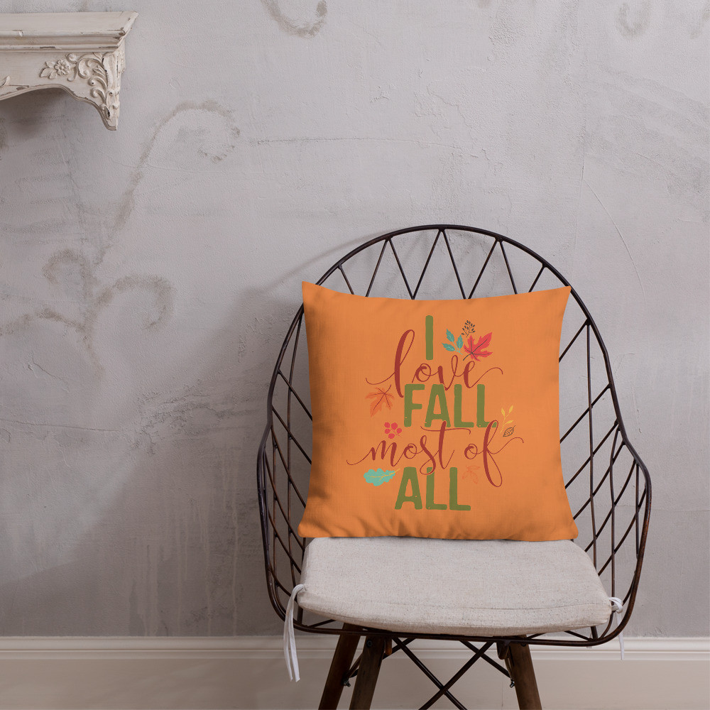 I Love Fall - Premium Pillow