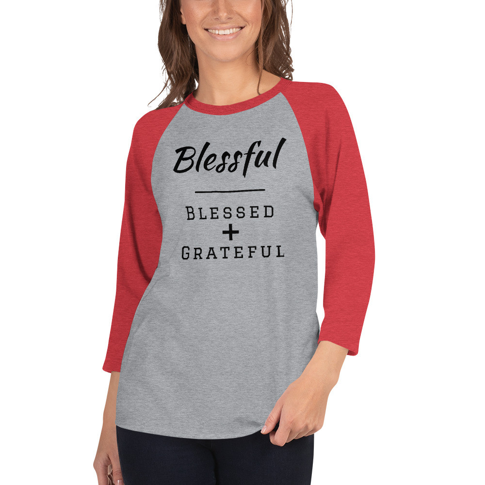 Blessful - 3/4 sleeve raglan shirt
