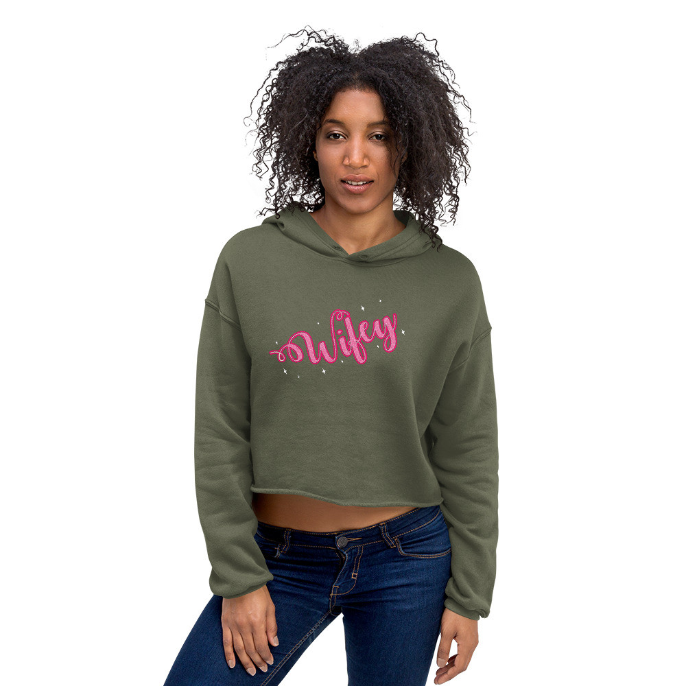 Wifey - Crop Hoodie