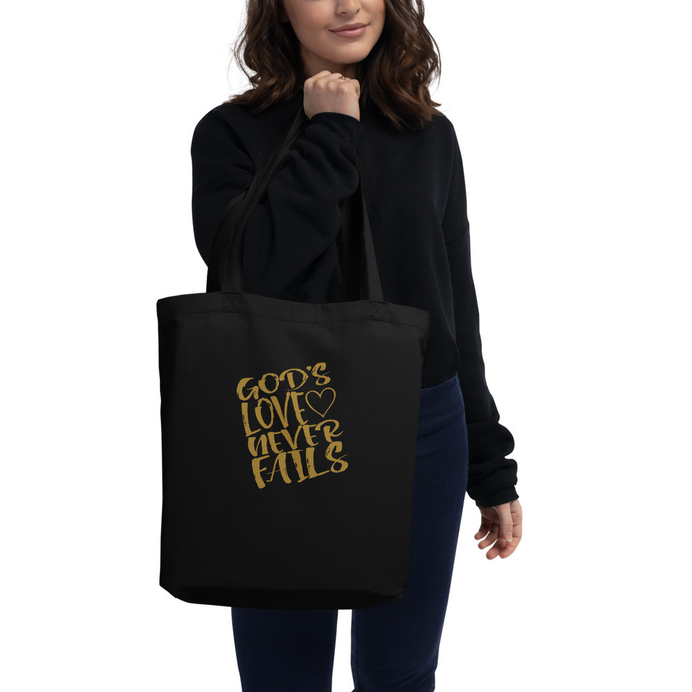 God's Love Never Fails - Eco Tote Bag