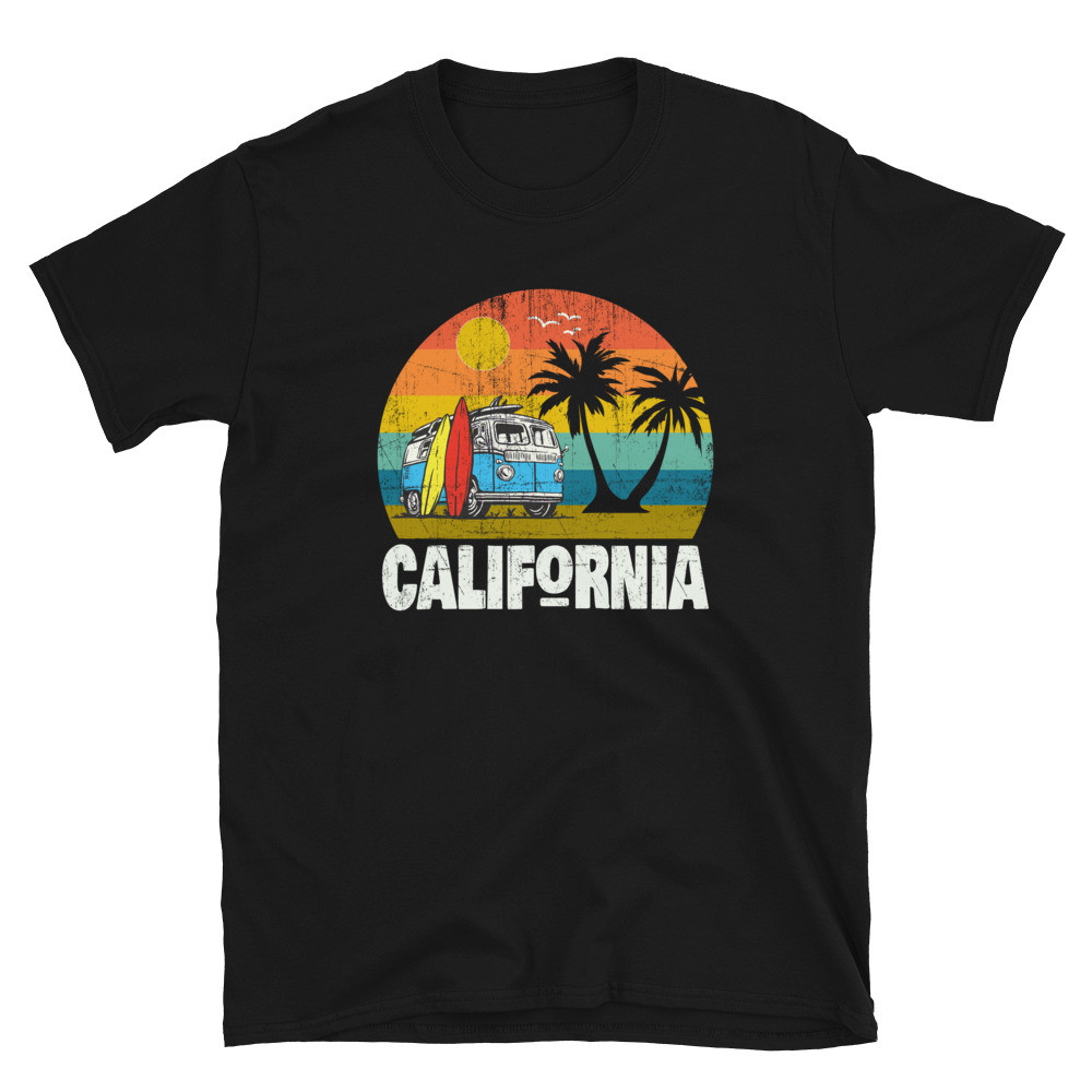 Vintage California Surfer Van Unisex T