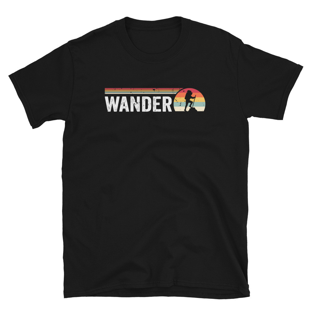 Wander Hiking Sunset - Menus  Unisex T-Shirt