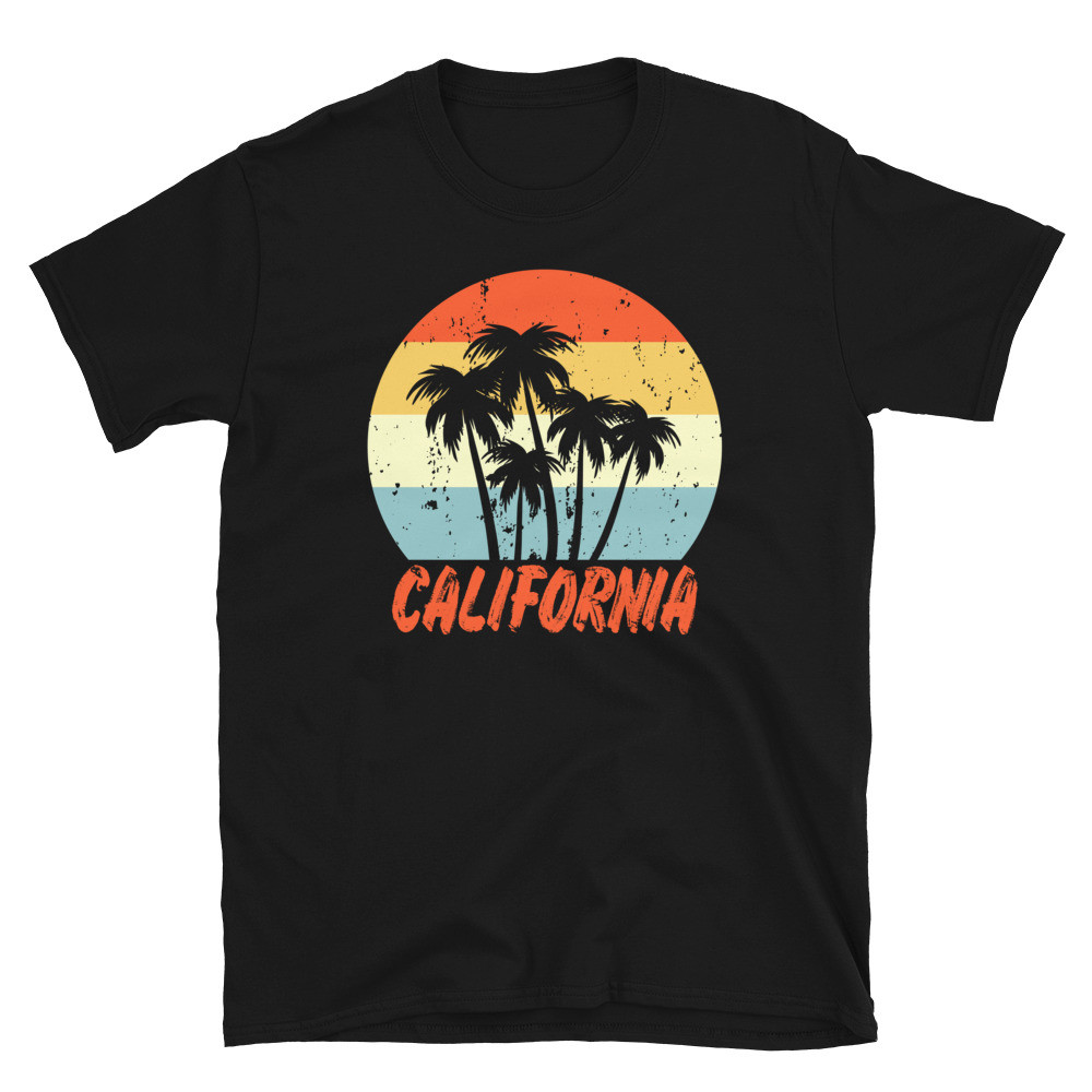 California Palm Trees Sunset - Unisex T-Shirt