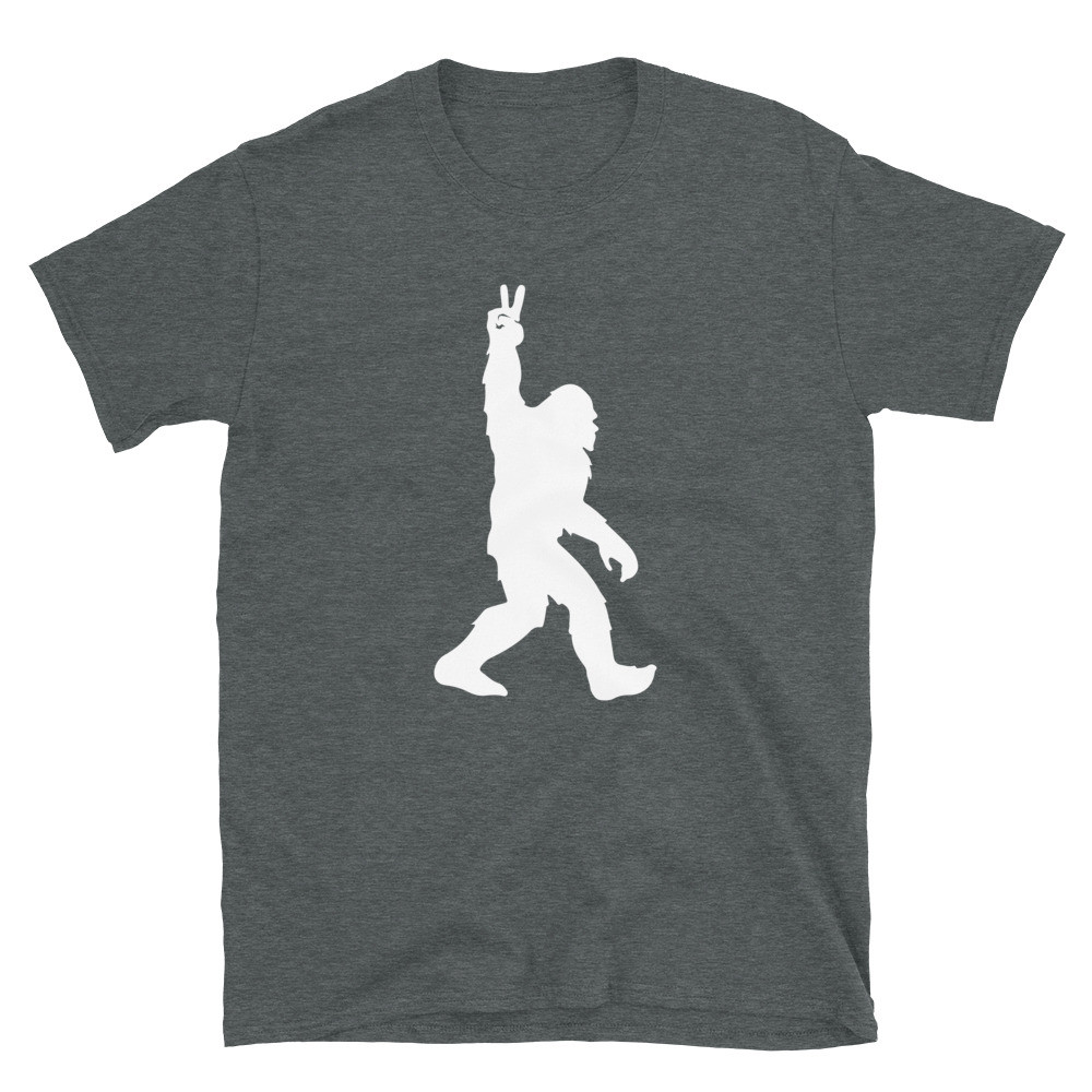 Peace Sign Bigfoot - Unisex T-Shirt