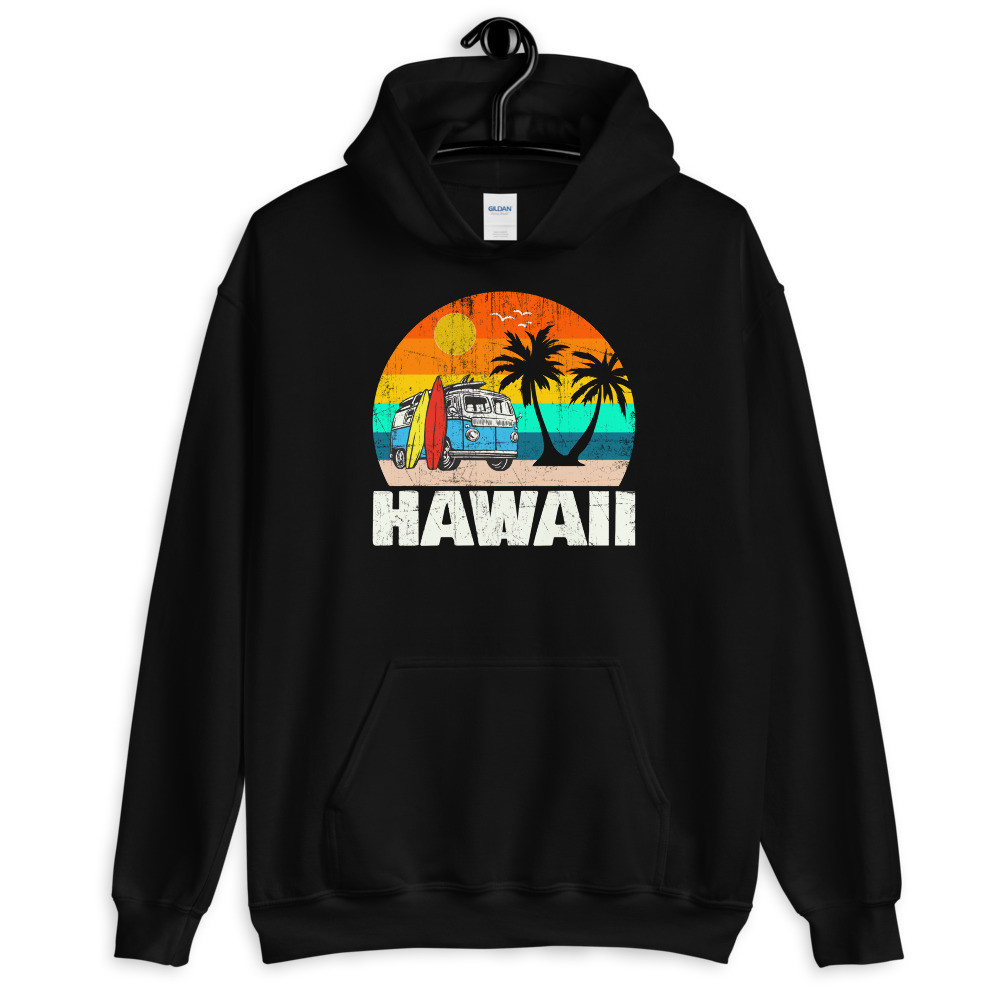 Hawaii Surfer Van - Unisex Hoodie