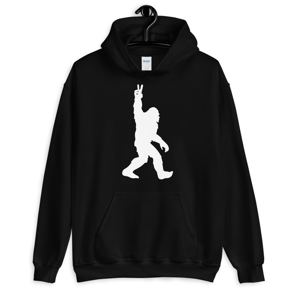 Peace Sign Bigfoot - Unisex Hoodie