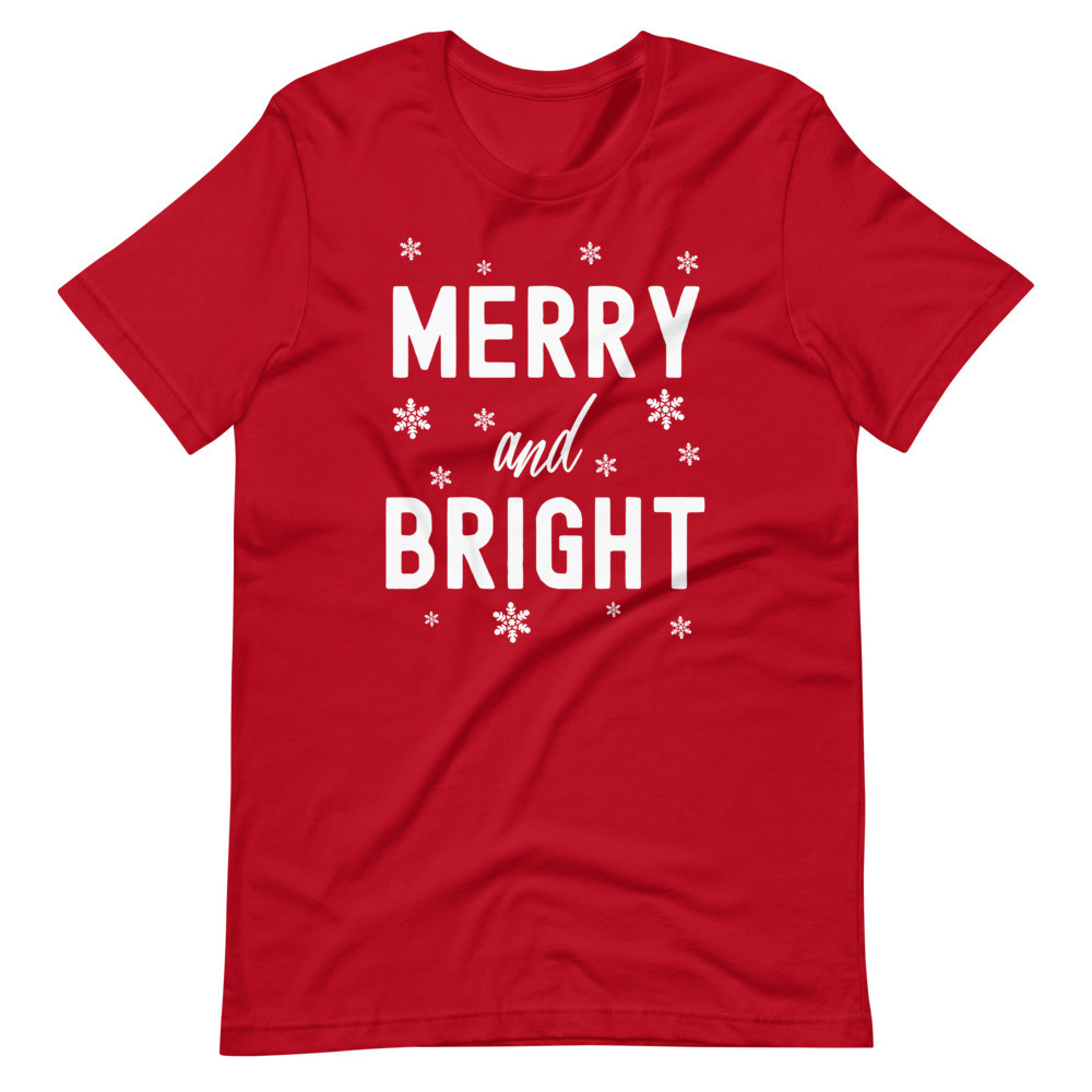 Merry and Bright - Premium Unisex T-Shirt