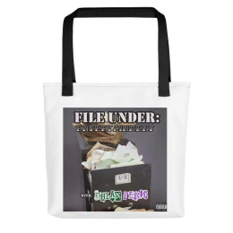 File Under: Entertainment logo Tote bag