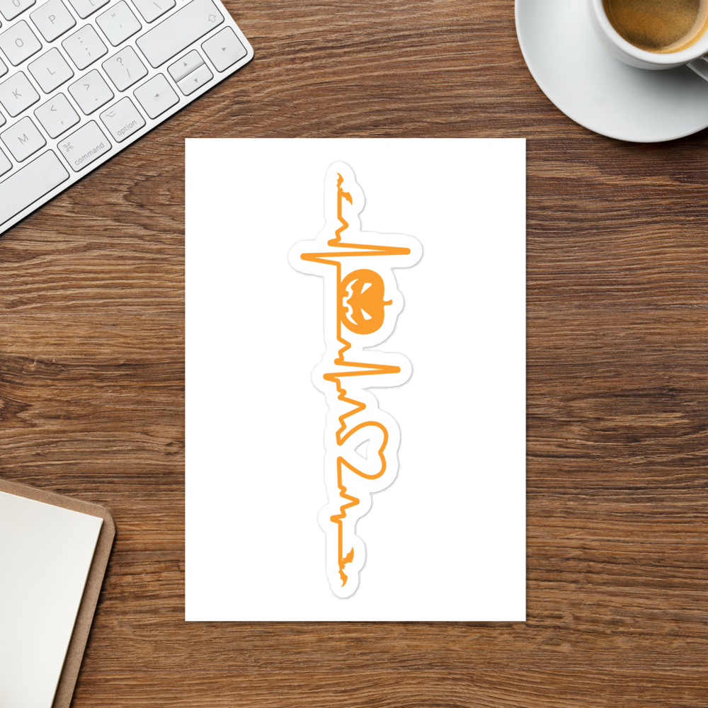 Halloween Heartbeat Sticker