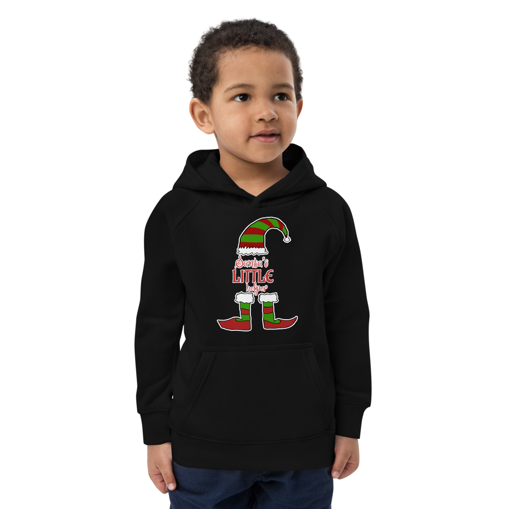 Kids eco hoodie Santa's little helper