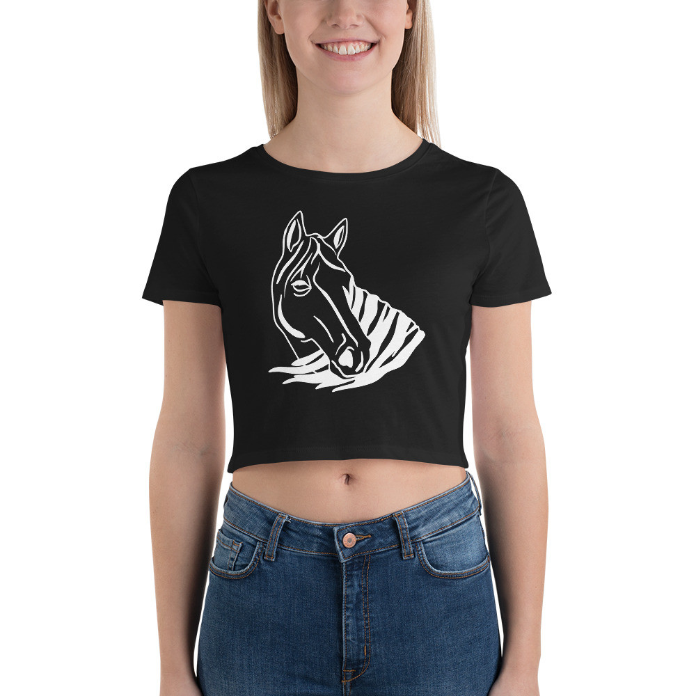Women’s Crop Tee Horse