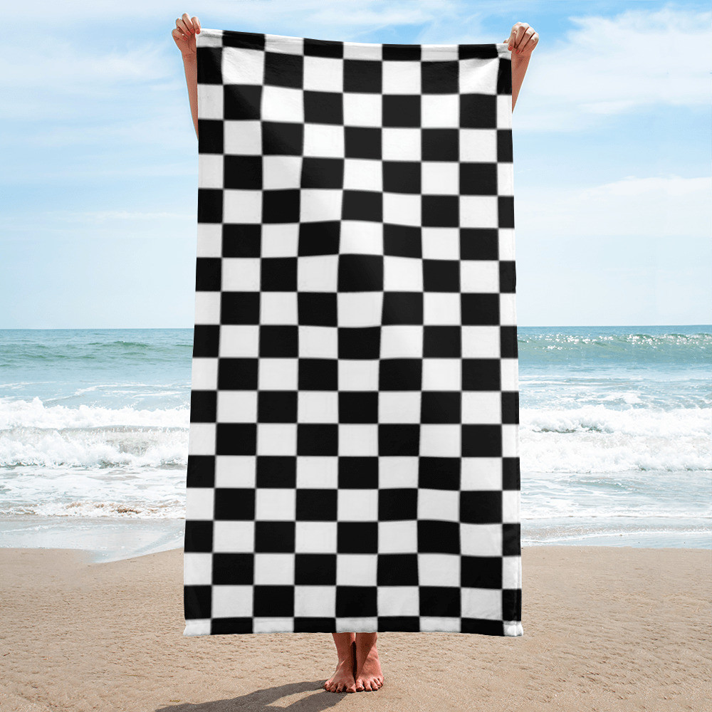 Towel Black and White