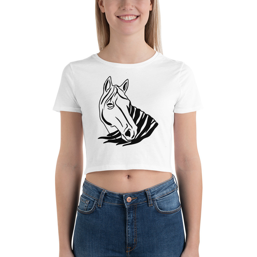 Women’s Crop Tee Horse