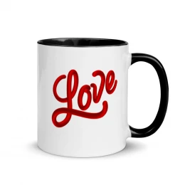 RED LOVE - Mug with Color Inside