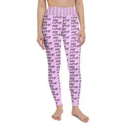 Love Me - Pink Design - Yoga Leggings