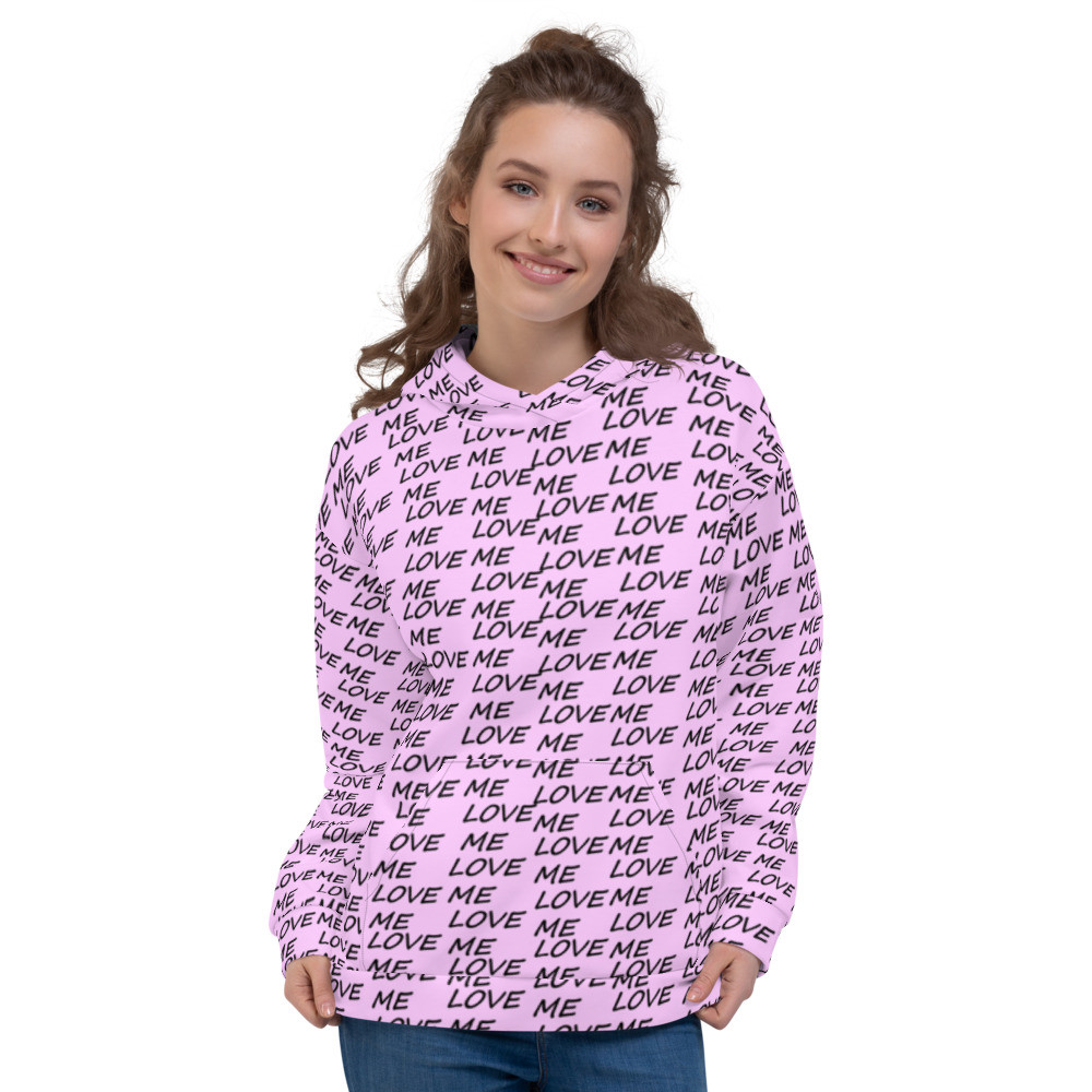 Love Me - Pink Design - Unisex Hoodie