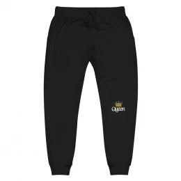Queen with Gold Crown - Unisex fleece sweatpants with style